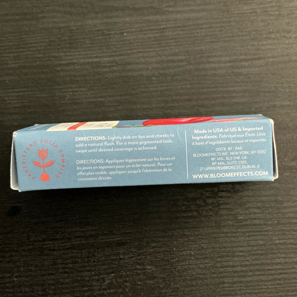 NEW IN BOX Tulip Tint Crispa Coral Lip and Cheek Balm - Picture 5 of 7